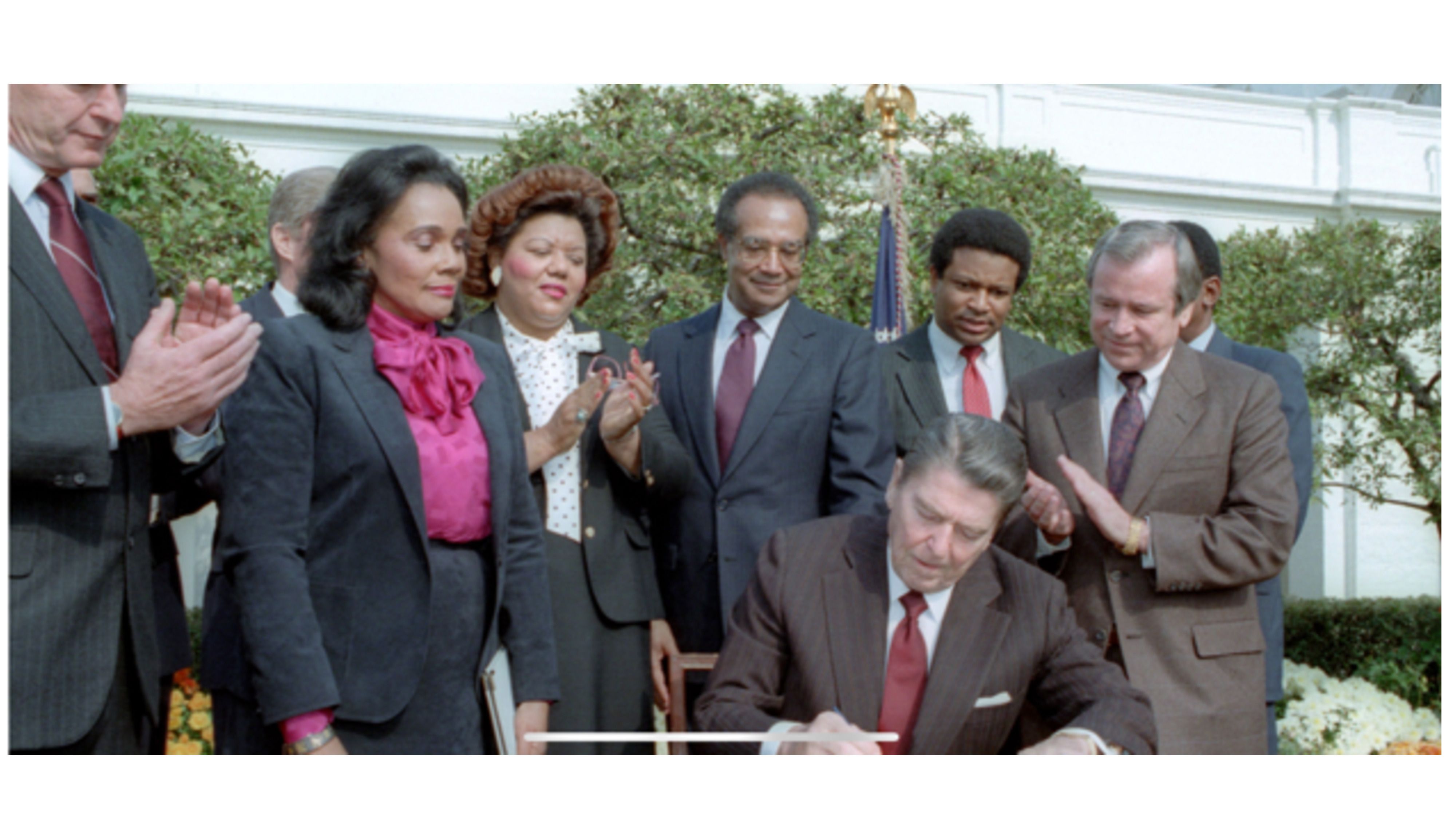 Signing of the Martin Luther King Holiday Bill
