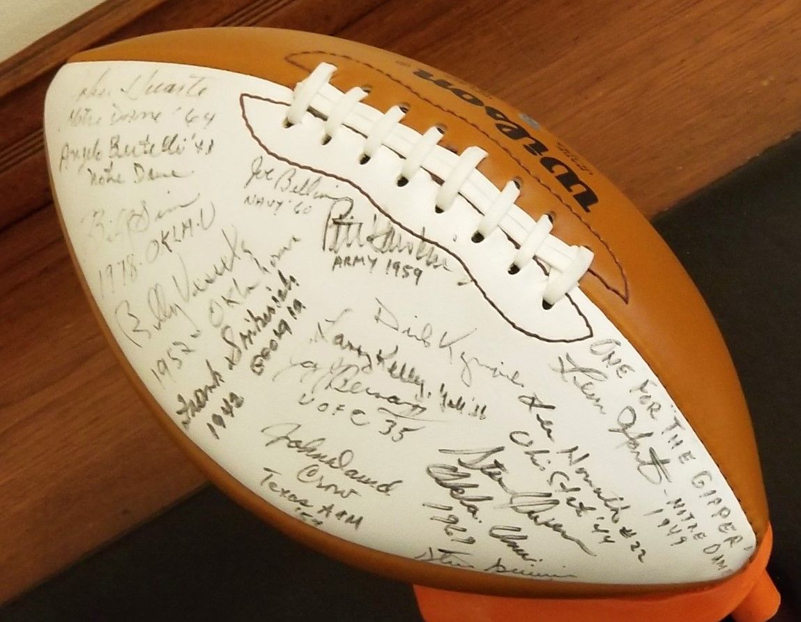 Football from the Reagan collection