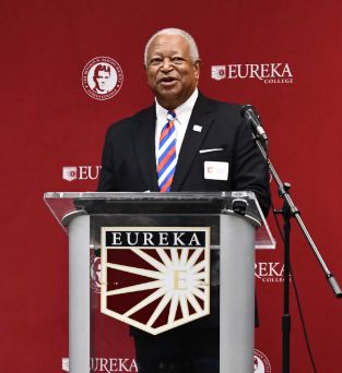 Ambassador J. Steven Rhodes speaking at a Reagan Society Speaker Series event
